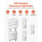 4-Pack CFL Light Bulbs, 13W, 2700K Warm Light, 900lm, Twist & Lock